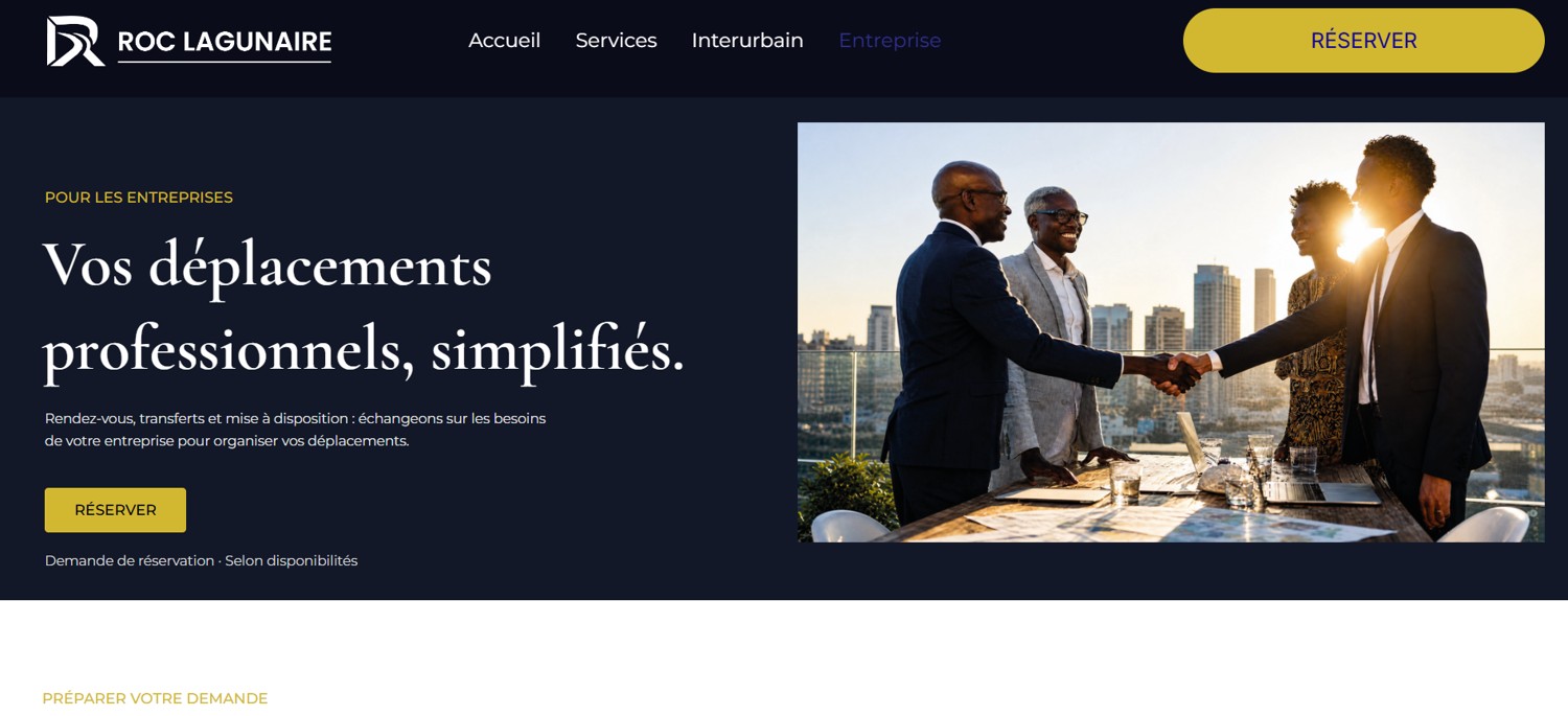 Page entreprise